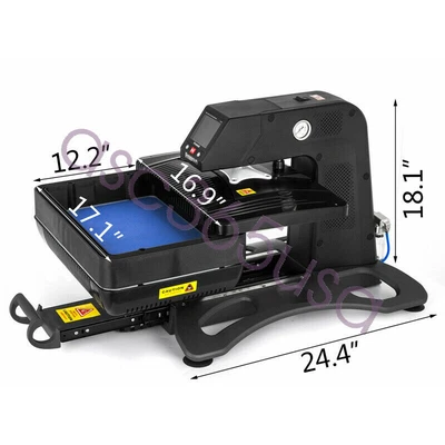 $1149.08 • Buy 3D Pneumatic Vacuum Sublimation Heat Press Machine 110V Transfer 9.8*15 Inch US