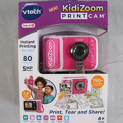 Vtech KidiZoom Print Cam Camera Instant Printing No Ink Battery Included • $49.98