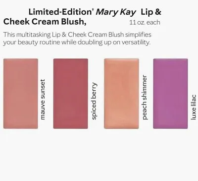 Mary Kay Lip & Cheek Cream Blush  (you Choose) Lovely Colors! NEW Ships Free • $18.49