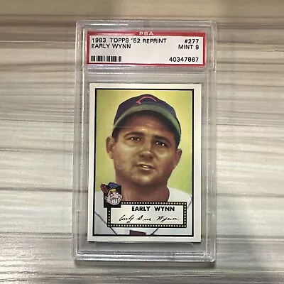 1952 Topps Baseball #277 Early Wynn - Cleveland Indians PSA 9 REPRINT POP 2 • $6