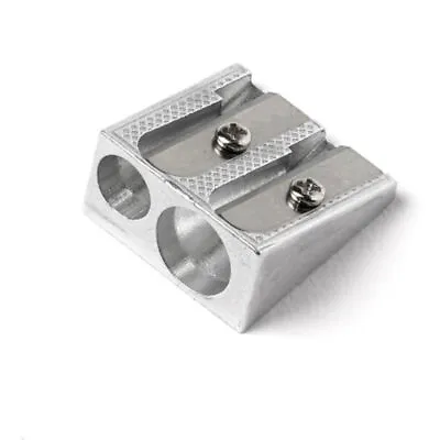 Pencil Sharpener Metal Double Twin Hole Heavy Duty Bulk Wholesale School Grade • £2.95