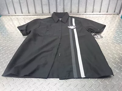 VICTORY P286221809 Shirt Button Up Roadway Pit Black Women's Extra Large Size XL • $38.99