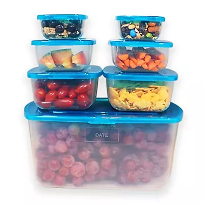 Premium Attached Storage Containers | Permanently Attached Plastic Lid Never Lo • $32.45