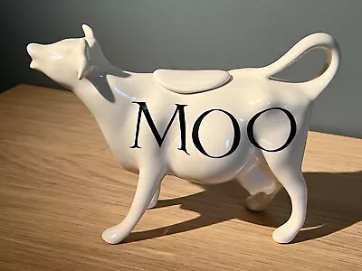 Emma Bridgewater Black Toast & Marmalade 'Moo' Cow Creamer & Lid - Vintage 2007 • £200