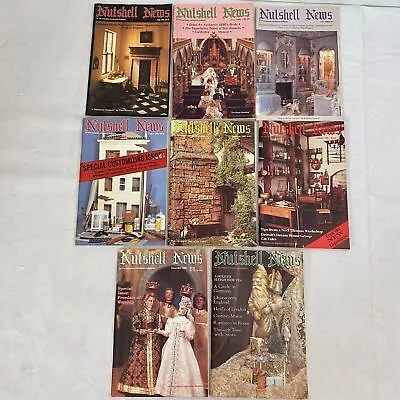 Nutshell News Miniature Magazine Lot 8 May June July Aug Sept Oct Nov Dec 1988 • $20