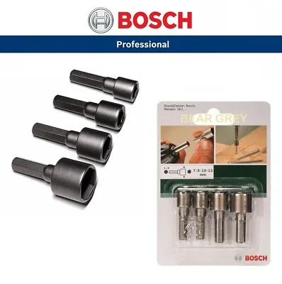 BOSCH Socket Set Hex Head Screw Nut Setter Driver 1/4  Metric 7mm 8mm 10mm 13mm • $11.15