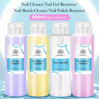 BORN PRETTY 500ml Nail Cleaner Nail Gel Remover Brush Cleaner Manicure Tools • $16.91