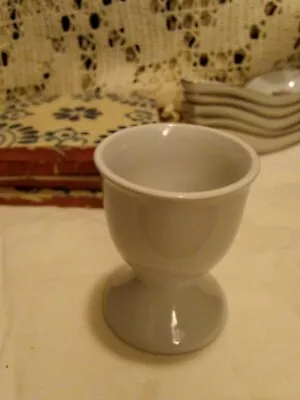 Porcelain Small Egg Cup Plain White Vintage Hen Egg Size • $5.50