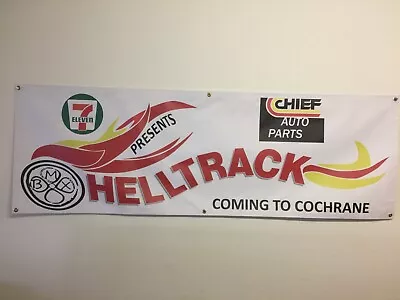 Old School Bmx Hell Track  2x6 Banner Vdc  Mancave Display Se • $50