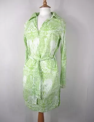 Melissa Odabash Green Printed Beach Dress Size M / UK 10 • £45