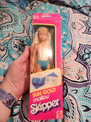 1983 Sun Gold Malibu Skipper Doll W/ Swimsuit #1069 Vintage Barbie Doll Mattel • $15