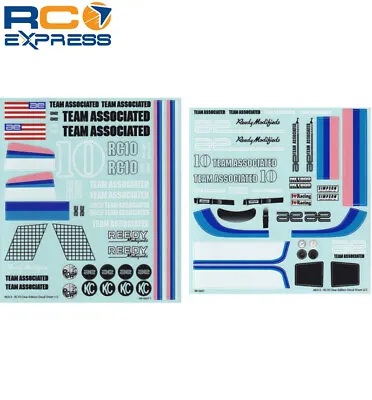 Associated RC10CC Decal Sheets ASC6312 • $18.43