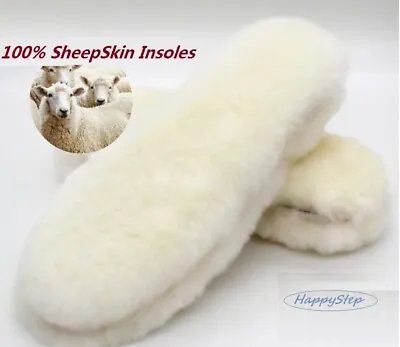 Happystep Real Lamb's Wool Sheepskin Insoles Generic Replacement For UGG Boots • $14.99