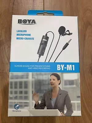 BOYA BY M1 ORIGINAL Omni Lavalier Microphone For Smart Phones Canon DSLR PC • $10