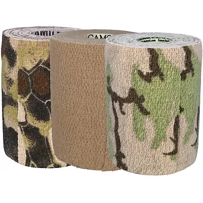 GEAR AID Camo Form Self-Cling Reusable Camouflage Wrap 2” X 144” Various Colors • $16.99