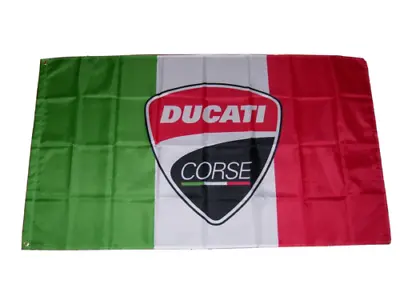 Ducati Motorcycle 3'x5' Flag Banner Italian Motorcycle Man Cave Fast Shipping • $13.94