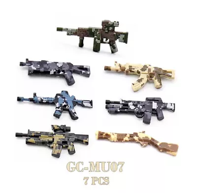 Minifigure Guns Weapons Pistols Rifles & Military Army Accessories For LEGO 7pcs • $18