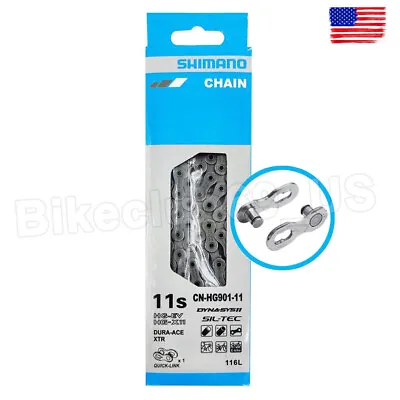 Shimano Dura-Ace XTR 11 Speed Chain CN-HG901-116L Hollow Pin MTB Road Bike Chain • $30.69