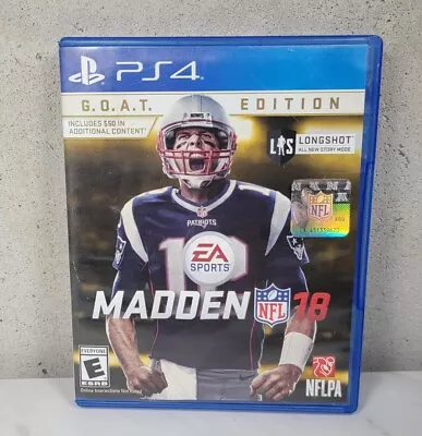 Madden NFL 18: G.O.A.T. Edition (Sony PlayStation 4 2017) • $7.99