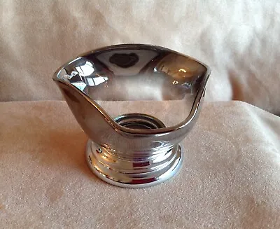 Dorothy Thorpe Glass Silver Fade Footed Bowl Use For Candy Nuts Dip Trinkets • $15