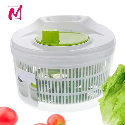 Salad Spinner Lettuce Leaf Vegetable Dryer Fruit Wash Clean Drainer Basket • $16.19