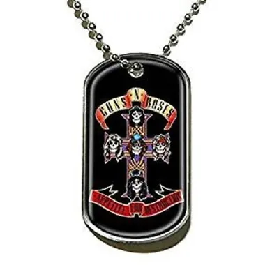 GUNS N ROSES Metal Dogtag Pendant And Chain - Official Product • $18.99