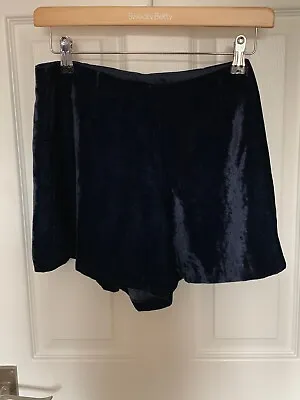 Boden Johnnie B Blue Velvet Shorts Size 28  • £7.50