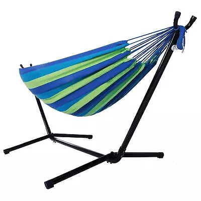 Portable Hammock Stand Outdoor Patio Camping Beach Double 2 Person+Carrying Bag • $58.99