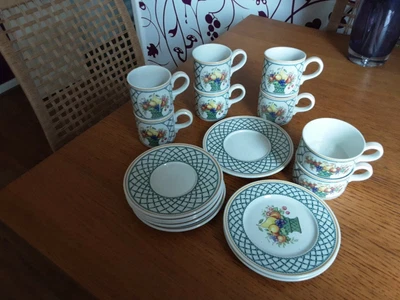 £60 • Buy Villeroy And Boch Basket Bundle  Cups Saucers Plates