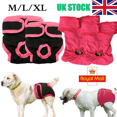 £4.76 • Buy Pet Dog Physiological Pants Diaper Panties Underwear For Female Dogs Reusable UK