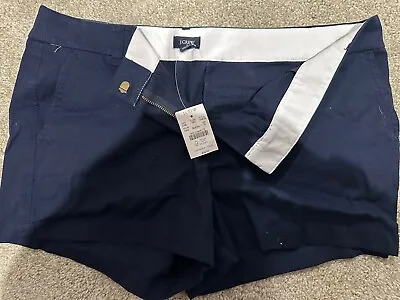 J.Crew  Broken In Scout Chino Shorts Women 10 Blue • $14