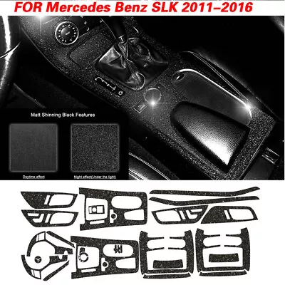For Mercedes Benz SLK R172 Matt Shinning Black  Pattern Interior DIY Trim Decals • $38.80