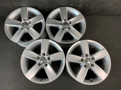 $465 • Buy (4) VW Volkswagen Jetta Wheels Rims + Caps 16  Golf Passat Rabbit EOS (Audi)
