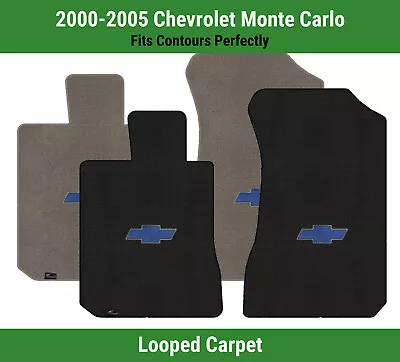 Lloyd Classic Loop Front Mats For '00-05 Chevy Monte Carlo W/Blue Chevy Bowtie • $138.99