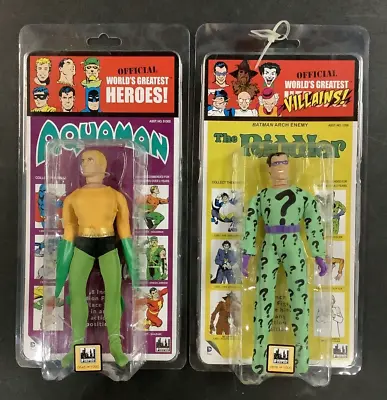 Worlds Greatest Heroes Riddler Aquaman Ltd Ed Mego Replica Action Figure Lot Mip • $59.99