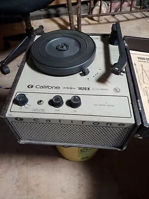 Vintage Califone 1430 K Record Player Good Condition Works And Sound Works  • $45
