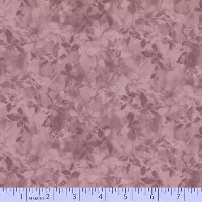 SALE 1/2 Yard Leafy PLUM 100% Cotton Fabric Shadings By Marcus Fabrics • $3.95