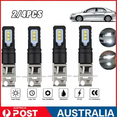 2/4x H3 80W 20000LM LED Car Headlight Conversion Globes Bulbs Beam White 6500K • $15.79