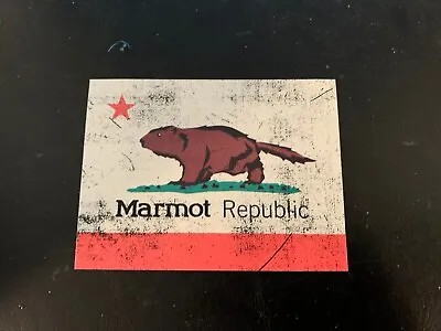 Fly Fishing Sticker Marmot Republic Brown/Green/Red/White/Black 4  W X 3  H  • $0.99