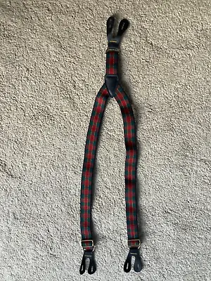 Pair Of Little Boys’ Button Down Braces Tartan 22 Inches In Length • £1.99
