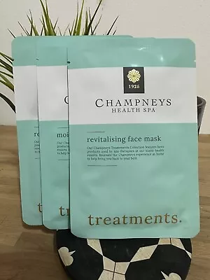 Champneys Moisturising Face Masks 3 X 37ml Set. New. Free Post. • £8.95