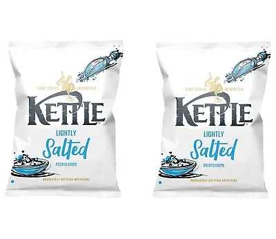 2 X KETTLE Chips Lightly Salted Sharing Crisps Snacks 130g • $16.32