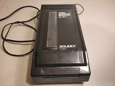 Solidex 928XT Tape VHS Video Cassette Rewinder Tested & Works 120V 15W Black • $11.50