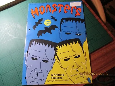 Vintage Monsters Gary Kennedy Intarsia Pattern Book Chest 24 -44  4 Pl7 & Dk • £5.19