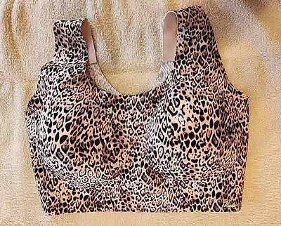 NWT Victoria's Secret Lounge Bra Unlined Stretch Leopard Print Size L-XXL • $10