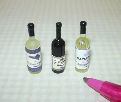 Miniature Wine Bottle Assortment #1 For DOLLHOUSE 1:12 Scale Miniatures • $8.98