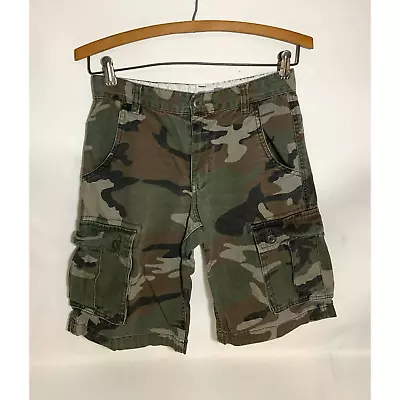 Boy's Old Navy Camouflage Carpenter Shorts Army Fatigue Size 12 • $12