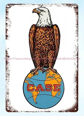 Case Eagle On Globe Case Tractor Metal Tin Sign Modern Garage Design • $18.89