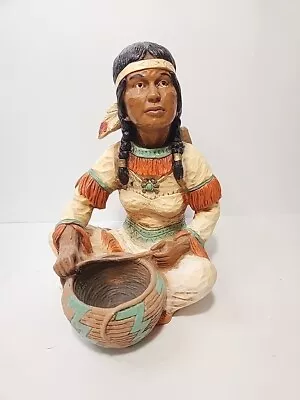 Indian Woman And Child Statue V. Kendrick Universal Statuary 1976 Squaw Papoose • $39.99