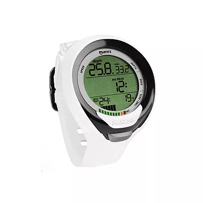 Mares Puck Pro + Dive Computer Scuba Diving Watch 414135 White • $329.95